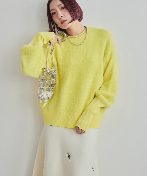 カラーフェザーニットトップス LHELBIE│Eimee Law & LHELBIE 公式