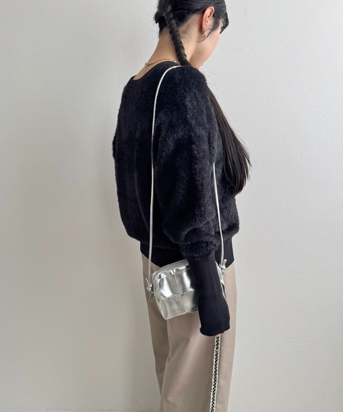 LHELBIE（レルビエ）の「カラーフェザーニットトップス（ニット/セーター・レディース・オレンジ/ブルー/ブラック/イエロー系その他/イエロー・M）」の16枚目の写真