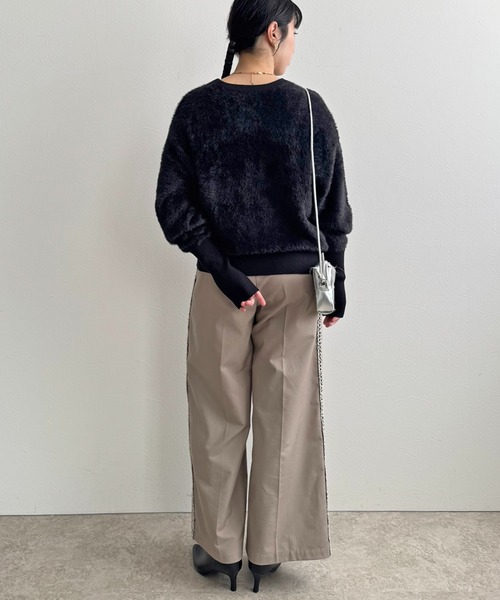 LHELBIE（レルビエ）の「カラーフェザーニットトップス（ニット/セーター・レディース・オレンジ/ブルー/ブラック/イエロー系その他/イエロー・M）」の21枚目の写真