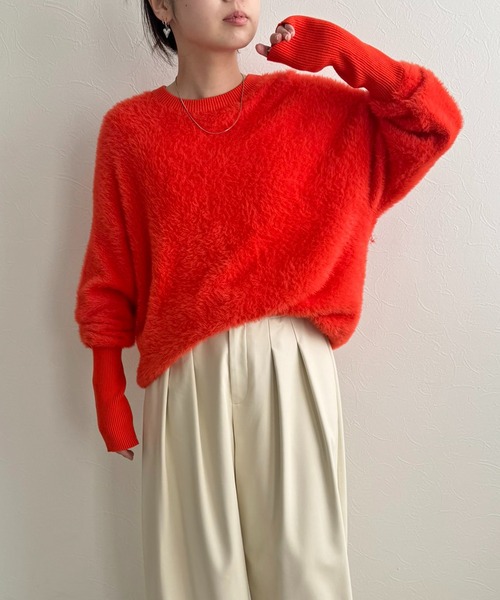 カラーフェザーニットトップス LHELBIE│Eimee Law & LHELBIE 公式