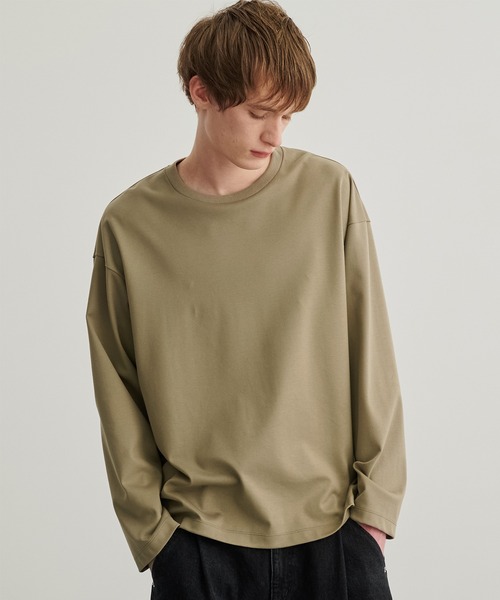 PUBLIC TOKYO（パブリックトウキョウ）の「極 ココロンTEE RELAX FIT（Tシャツ/カットソー・メンズ・ダークグレー/グリーン/ホワイト/ブラック/グレイッシュベージュ・1/3/2）」の4枚目の写真