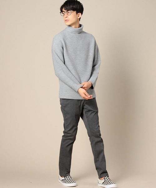 BEAUTY&YOUTH UNITED ARROWS(ビューティーアンドユースユナイテッドアローズ)の「BY リンクス チューブ タートルネックニット MADE IN JAPAN◆(ニット/セーター・メンズ・ホワイト/グレー/オレンジ系その他/オリーブ・SMALL/MEDIUM/LARGE/X-LARGE)」の8枚目の写真