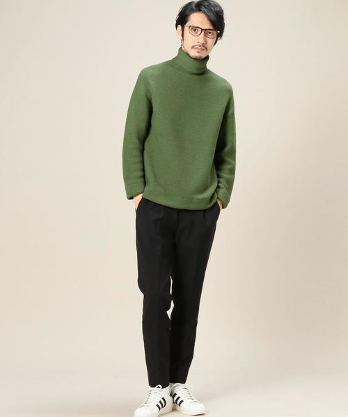 BEAUTY&YOUTH UNITED ARROWS(ビューティーアンドユースユナイテッドアローズ)の「BY リンクス チューブ タートルネックニット MADE IN JAPAN◆(ニット/セーター・メンズ・ホワイト/グレー/オレンジ系その他/オリーブ・SMALL/MEDIUM/LARGE/X-LARGE)」の19枚目の写真