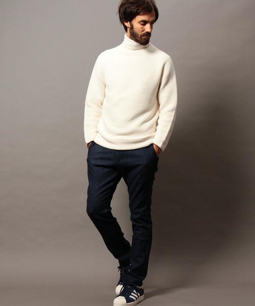 BEAUTY&YOUTH UNITED ARROWS(ビューティーアンドユースユナイテッドアローズ)の「BY リンクス チューブ タートルネックニット MADE IN JAPAN◆(ニット/セーター・メンズ・ホワイト/グレー/オレンジ系その他/オリーブ・SMALL/MEDIUM/LARGE/X-LARGE)」の21枚目の写真