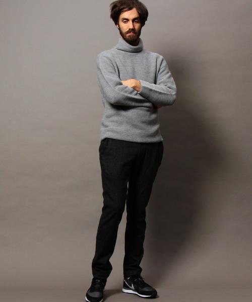 BEAUTY&YOUTH UNITED ARROWS(ビューティーアンドユースユナイテッドアローズ)の「BY リンクス チューブ タートルネックニット MADE IN JAPAN◆(ニット/セーター・メンズ・ホワイト/グレー/オレンジ系その他/オリーブ・SMALL/MEDIUM/LARGE/X-LARGE)」の20枚目の写真