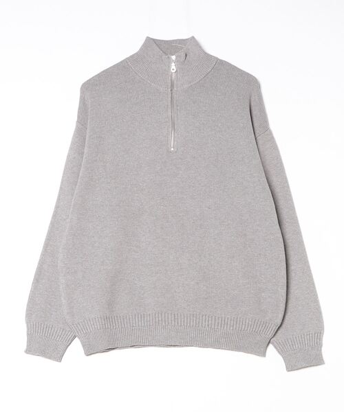 many men many mind(メニーメンメニーマインド)の「MANYMENMANYMINDS ウォッシャブルハーフジップニット(ニット/セーター・メンズ・ネイビー/ブラック/グレー/アイボリー/ブラウン・L/M/XL)」の3枚目の写真