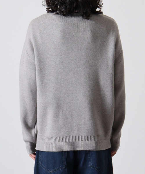 many men many mind(メニーメンメニーマインド)の「MANYMENMANYMINDS ウォッシャブルハーフジップニット(ニット/セーター・メンズ・ネイビー/ブラック/グレー/アイボリー/ブラウン・L/M/XL)」の16枚目の写真