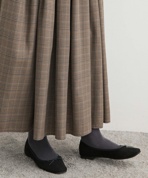 URBAN RESEARCH DOORS(アーバンリサーチドアーズ)の「タックギャザーボリュームスカート(スカート・レディース・チェック/ブラック・MEDIUM)」の15枚目の写真