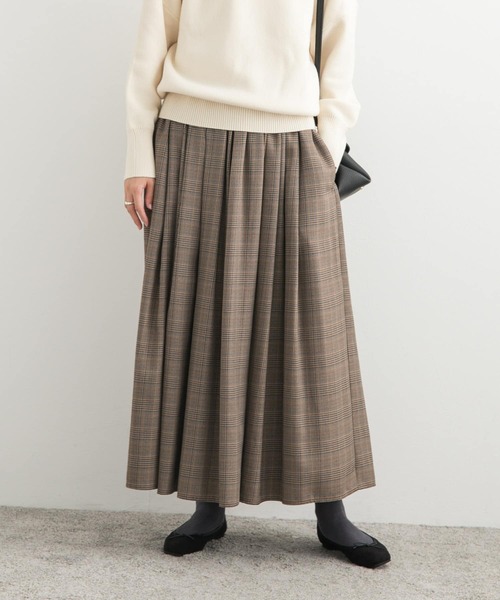 URBAN RESEARCH DOORS(アーバンリサーチドアーズ)の「タックギャザーボリュームスカート(スカート・レディース・チェック/ブラック・MEDIUM)」の16枚目の写真