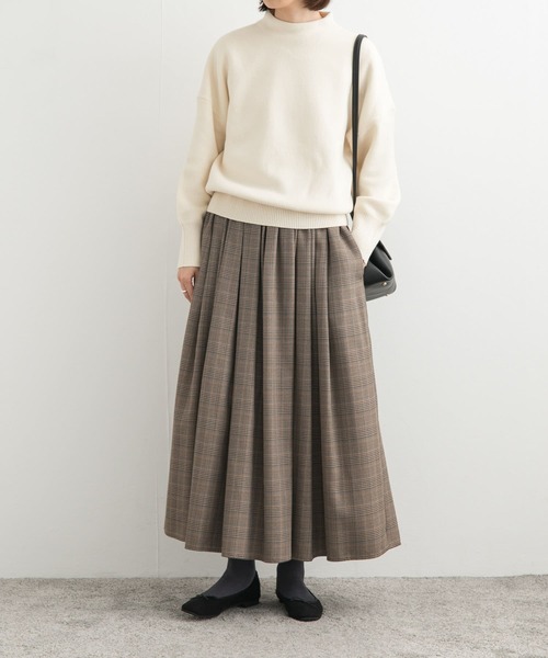 URBAN RESEARCH DOORS(アーバンリサーチドアーズ)の「タックギャザーボリュームスカート(スカート・レディース・チェック/ブラック・MEDIUM)」の17枚目の写真