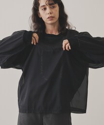 【VIRAL．】オーガンジーロゴトレーナー