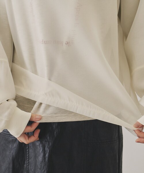 VIRAL.(バイラル)の「【VIRAL.】オーガンジーロゴトレーナー(スウェット・レディース・ブラック/アイボリー系7・00)」の9枚目の写真