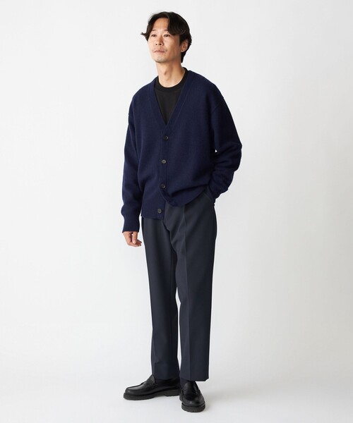 SHIPS（シップス）の「SHIPS:〈手洗い可能〉ソフト ウール Vネック ニット カーディガン（アンサンブル対応）（カーディガン/ボレロ・メンズ・ライトブルー/ベージュ/ネイビー・SMALL/MEDIUM/LARGE/X-LARGE）」の12枚目の写真