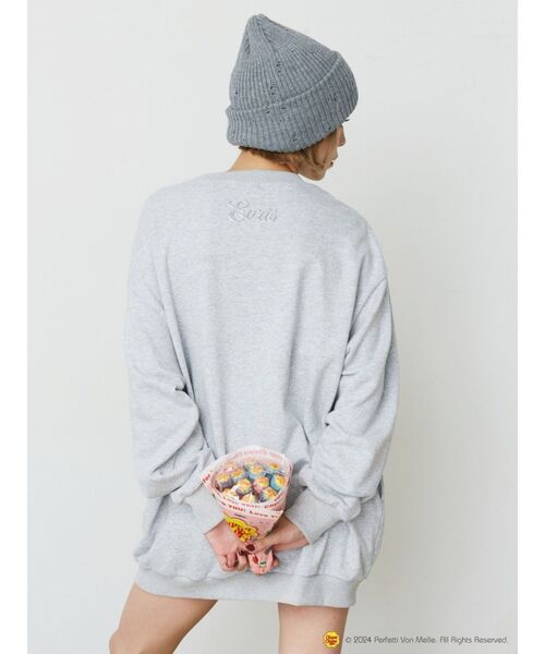 EVRIS（エヴリス）の「【EVRIS×Chupa Chups】ワンポイントトレーナー（Tシャツ/カットソー・レディース・グレー/ブラック/レッド・FREE）」の6枚目の写真