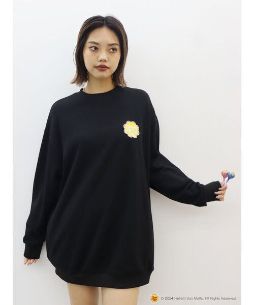 EVRIS（エヴリス）の「【EVRIS×Chupa Chups】ワンポイントトレーナー（Tシャツ/カットソー・レディース・グレー/ブラック/レッド・FREE）」の12枚目の写真