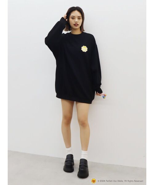 EVRIS（エヴリス）の「【EVRIS×Chupa Chups】ワンポイントトレーナー（Tシャツ/カットソー・レディース・グレー/ブラック/レッド・FREE）」の14枚目の写真