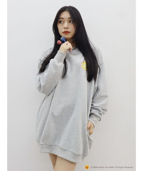 EVRIS（エヴリス）の「【EVRIS×Chupa Chups】ワンポイントトレーナー（Tシャツ/カットソー・レディース・グレー/ブラック/レッド・FREE）」の21枚目の写真