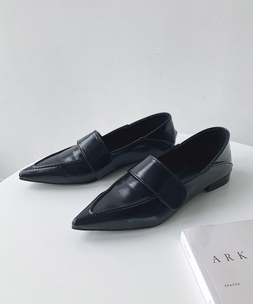 AS KNOW AS plus（アズノゥアズプラス）の「ポインテッドトゥ ローファー（ローファー・レディース・レッド/ブラウン/ブラック・L/M）」の10枚目の写真