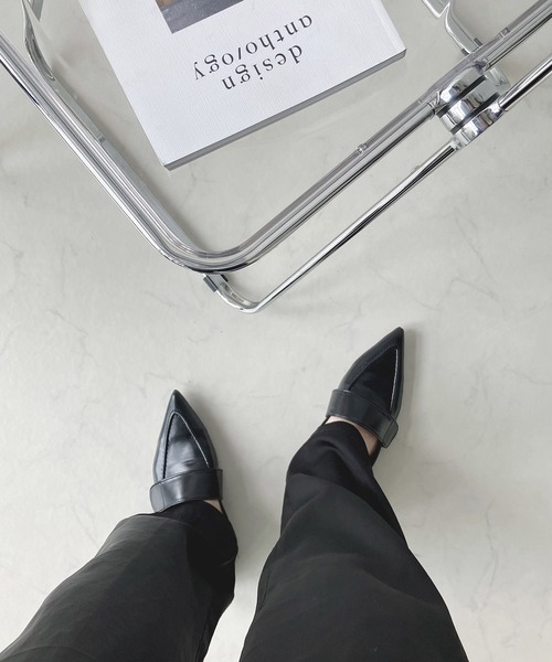 AS KNOW AS plus（アズノゥアズプラス）の「ポインテッドトゥ ローファー（ローファー・レディース・レッド/ブラウン/ブラック・L/M）」の12枚目の写真