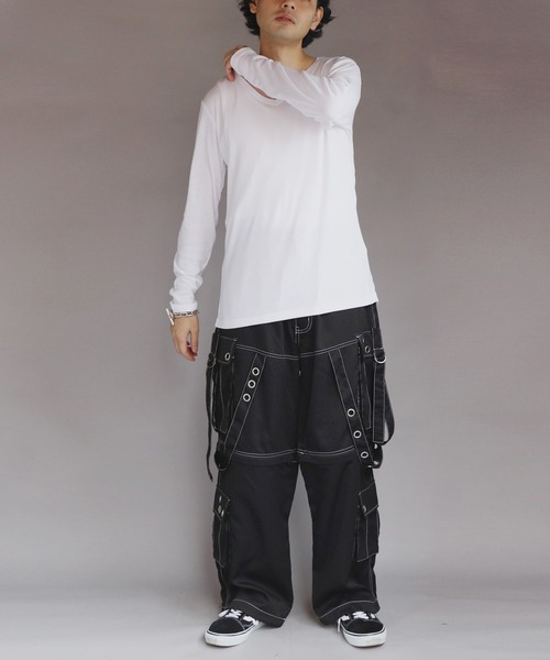 8(eight)(エイト)の「T/CフライスVネック長袖Tシャツ(Tシャツ/カットソー・メンズ・チャコール/ネイビー/ホワイト/ブラック/グレー・MEDIUM/X-LARGE/LARGE)」の9枚目の写真
