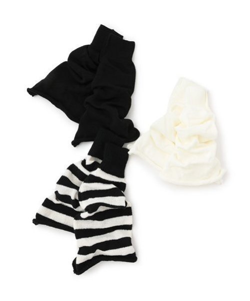 LOVETOXIC（ラブトキシック）の「【LTXC】ニットレッグカバー（ソックス/靴下・キッズ・ブラック/オフホワイト/マルチ・FREE）」の9枚目の写真