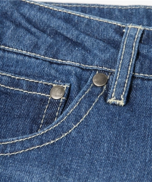 VENCEEXCHANGE（ヴァンスエクスチェンジ）の「デニム破れボーイズパンツ（デニムパンツ・レディース・ブルー系その他/ブルー/スカイブルー・26inch/27inch/24inch/25inch）」の7枚目の写真