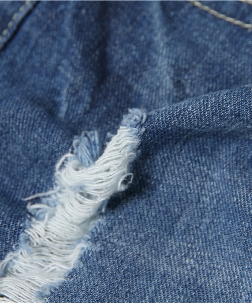 VENCEEXCHANGE（ヴァンスエクスチェンジ）の「デニム破れボーイズパンツ（デニムパンツ・レディース・ブルー系その他/ブルー/スカイブルー・26inch/27inch/24inch/25inch）」の10枚目の写真