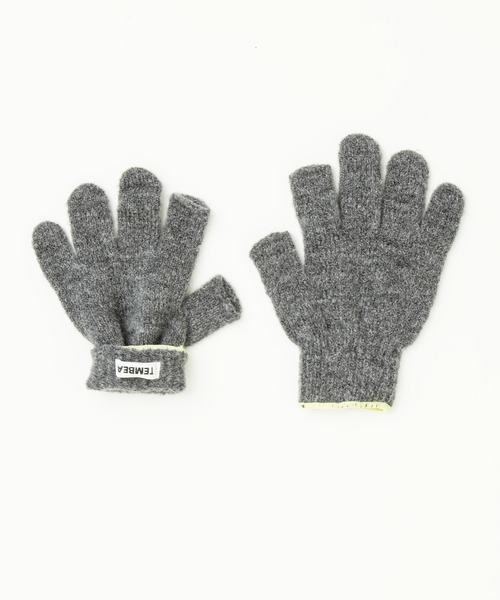 TEMBEA(テンベア)の「TEMBEA 2FINGERLESS GUNTE テンベア 2フィンガーレス グンテ 軍手 手袋 ミトン(手袋・レディース・ライトグレー/ベージュ/ダークベージュ/グレー/チャコールグレー/ライトイエロー・FREE)」の7枚目の写真