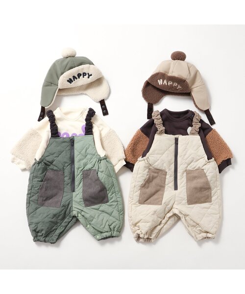 BREEZE（ブリーズ）の「フライトキルトベビーキャップ（その他ベビー用品・キッズ・カーキ/ベージュ・46/48）」の5枚目の写真
