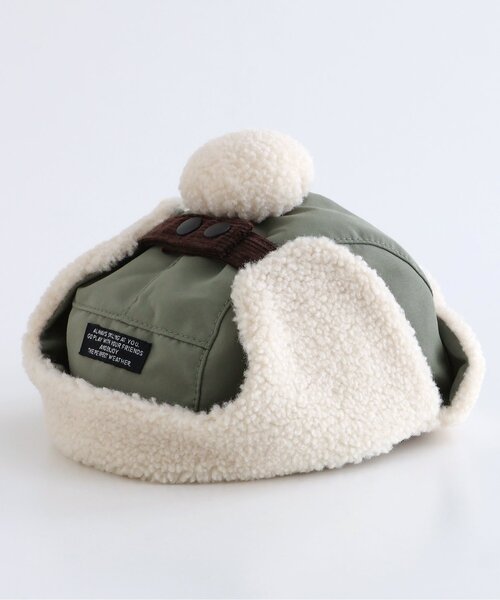 BREEZE（ブリーズ）の「フライトキルトベビーキャップ（その他ベビー用品・キッズ・カーキ/ベージュ・46/48）」の11枚目の写真