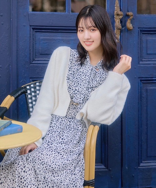 【セール】ふわふわシャギーボレロカーディガン（カーディガン/ボレロ）｜Swingle（スウィングル）