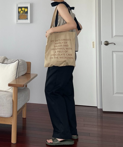 ABBEY MARKET(アビーマーケット)の「【lalagom】コットントートバッグ(トートバッグ・レディース・ベージュ/ブルー/ナチュラル・FREE)」の13枚目の写真