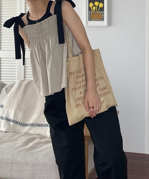 ABBEY MARKET(アビーマーケット)の「【lalagom】コットントートバッグ(トートバッグ・レディース・ベージュ/ブルー/ナチュラル・FREE)」の16枚目の写真