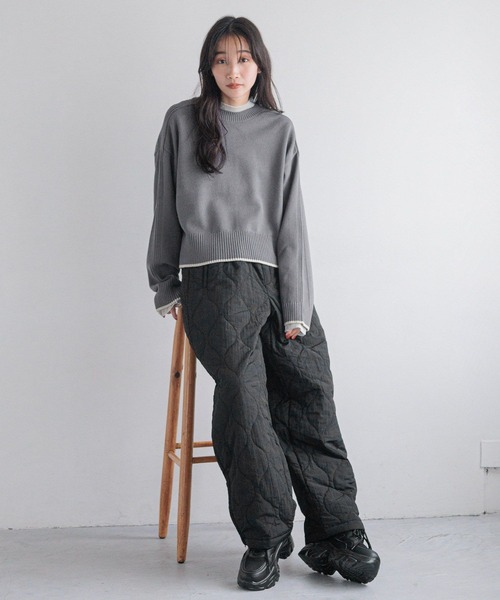 LOWRYS FARM(ローリーズファーム)の「2WAYハイショクニットPOLS 151711(ニット/セーター・レディース・ブルー/ブラック/アイボリー・FREE)」の6枚目の写真