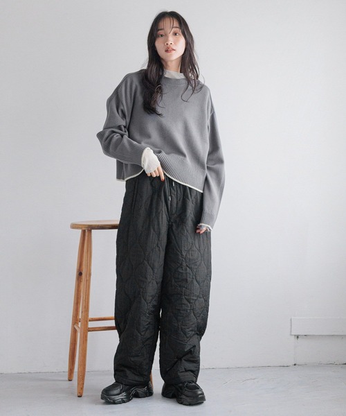 LOWRYS FARM(ローリーズファーム)の「2WAYハイショクニットPOLS 151711(ニット/セーター・レディース・ブルー/ブラック/アイボリー・FREE)」の5枚目の写真