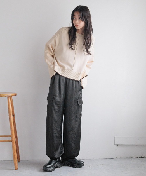 LOWRYS FARM(ローリーズファーム)の「2WAYハイショクニットPOLS 151711(ニット/セーター・レディース・ブルー/ブラック/アイボリー・FREE)」の12枚目の写真