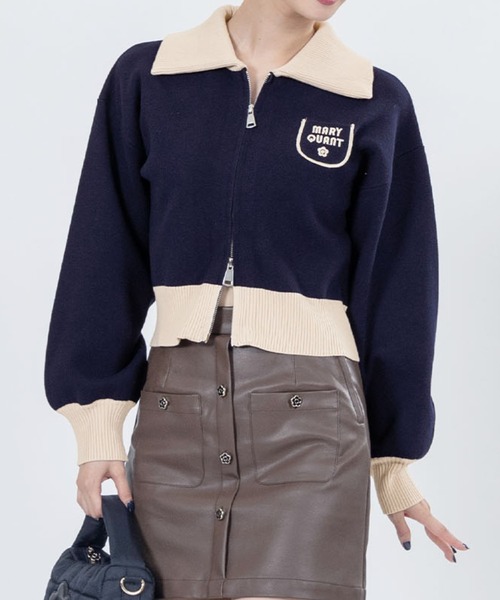 MARY QUANT（マリークワント）の「バイカラーロゴダブルジップ