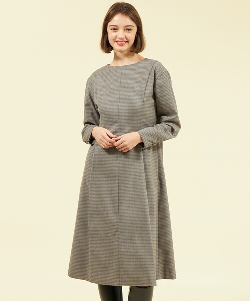 【セール】フレアチェックワンピース（ワンピース）｜MACKINTOSH PHILOSOPHY（マッキントッシュ フィロソフィー）