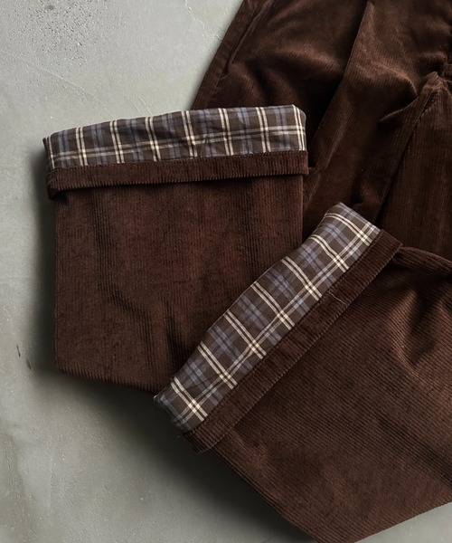 ONCILY（オンシェリー）の「TUCK WIDE GURKHA CORDUROY PANTS  / タックワイドグルカコーデュロイパンツ（その他パンツ・メンズ・ブラック/ダークブラウン・SMALL/LARGE/MEDIUM）」の17枚目の写真