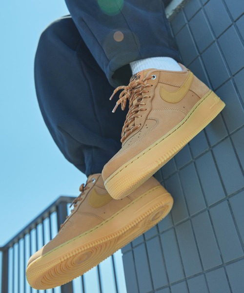【ナイキ】♪Air Force 1 '07 WB Flax★送料・関税込★正規品★ NIKE AIR FORCE 1 '07 WB FLAX/WHEAT-GUM LIGHT BROWN-BLACK