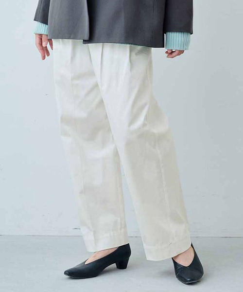 ＩＥＤＩＴ 小森美穂子さんコラボ きれいめチノパン〈オフホワイト〉（チノパンツ）｜IEDIT（イディット）