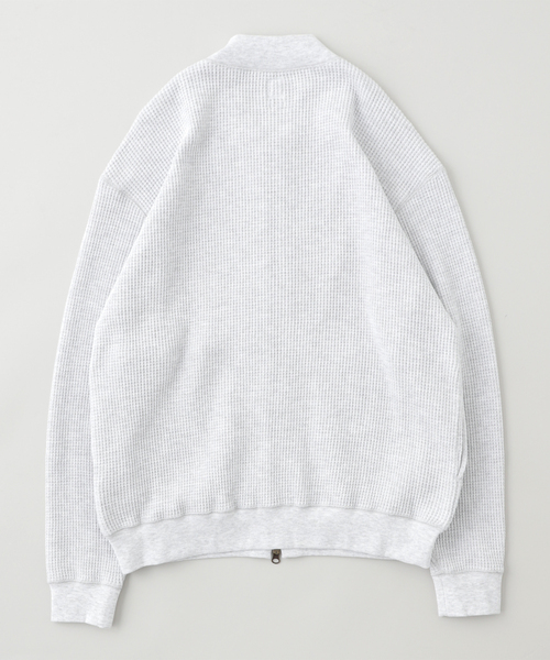 RIDING HIGH（ライディングハイ）の「RIDING HIGH / ライディングハイ BRAVO YARN WAFFLE JACKET（カーディガン/ボレロ・メンズ・グレー/アイボリー・LARGE/MEDIUM）」の8枚目の写真