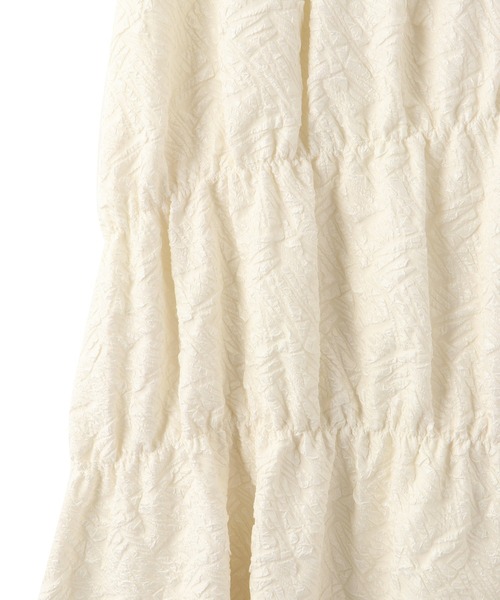 VIS(ビス)の「【洗える】ふくれジャガードシャーリングスカート(スカート・レディース・オフホワイト/ネイビー・FREE)」の19枚目の写真
