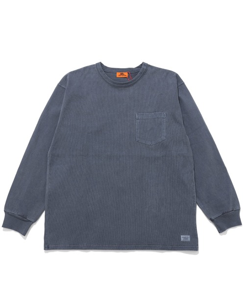 KRIFF MAYER（クリフメイヤー）の「ヘビーOZピグメントロンT（Tシャツ/カットソー・メンズ・オフホワイト/ネイビー/グリーン/ベージュ/サックスブルー/ピンク/イエロー/チャコール・LARGE/MEDIUM/X-LARGE）」の5枚目の写真