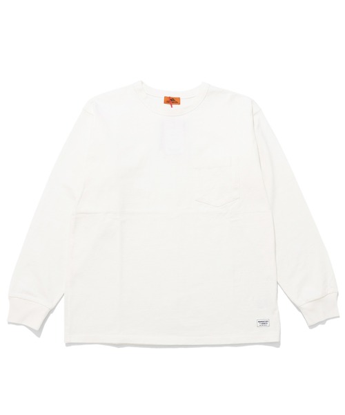 KRIFF MAYER（クリフメイヤー）の「ヘビーOZピグメントロンT（Tシャツ/カットソー・メンズ・オフホワイト/ネイビー/グリーン/ベージュ/サックスブルー/ピンク/イエロー/チャコール・LARGE/MEDIUM/X-LARGE）」の2枚目の写真