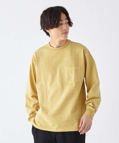 KRIFF MAYER（クリフメイヤー）の「ヘビーOZピグメントロンT（Tシャツ/カットソー・メンズ・オフホワイト/ネイビー/グリーン/ベージュ/サックスブルー/ピンク/イエロー/チャコール・LARGE/MEDIUM/X-LARGE）」の7枚目の写真