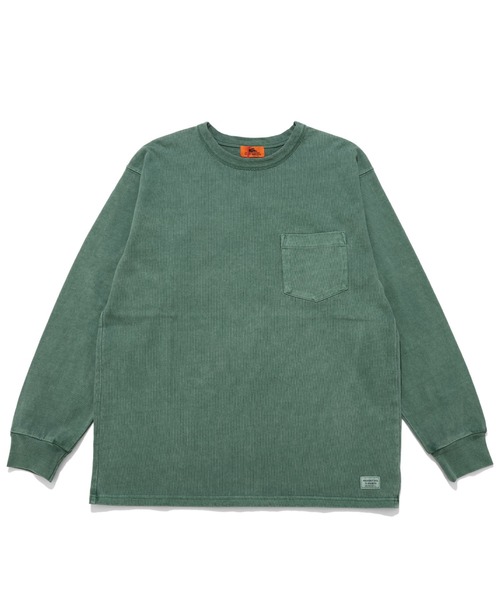 KRIFF MAYER（クリフメイヤー）の「ヘビーOZピグメントロンT（Tシャツ/カットソー・メンズ・オフホワイト/ネイビー/グリーン/ベージュ/サックスブルー/ピンク/イエロー/チャコール・LARGE/MEDIUM/X-LARGE）」の4枚目の写真