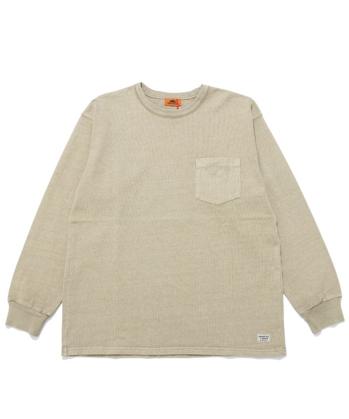 KRIFF MAYER（クリフメイヤー）の「ヘビーOZピグメントロンT（Tシャツ/カットソー・メンズ・オフホワイト/ネイビー/グリーン/ベージュ/サックスブルー/ピンク/イエロー/チャコール・LARGE/MEDIUM/X-LARGE）」の9枚目の写真