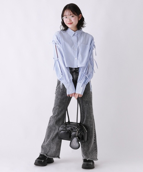 repipi armario（レピピ アルマリオ）の「ジュエルリボンシャツ（シャツ/ブラウス・キッズ・ブルー系その他/ブルー/ホワイト・LARGE/MEDIUM/SMALL）」の12枚目の写真