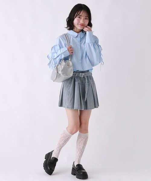 repipi armario（レピピ アルマリオ）の「ジュエルリボンシャツ（シャツ/ブラウス・キッズ・ブルー系その他/ブルー/ホワイト・LARGE/MEDIUM/SMALL）」の13枚目の写真